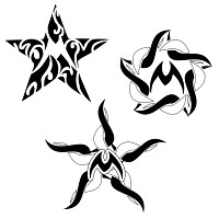 Star Tattoo Stencils