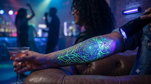 Chameleon Blacklight Tattoo Ink