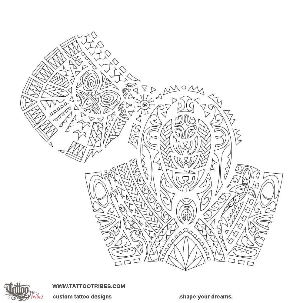 Stencil outline of Turu, To support downloadable hi-res tattoo stencil