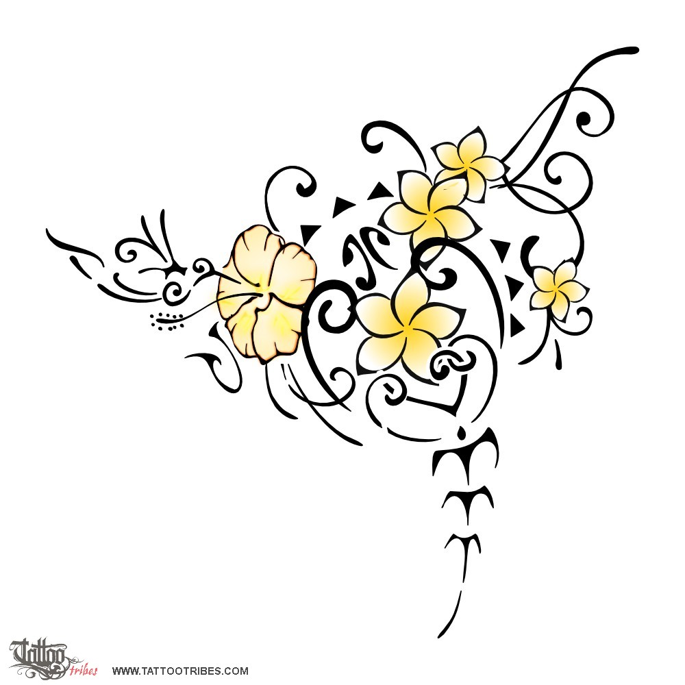 Tattoo image of Floral manta, Live the moment downloadable hi-res tattoo flash design