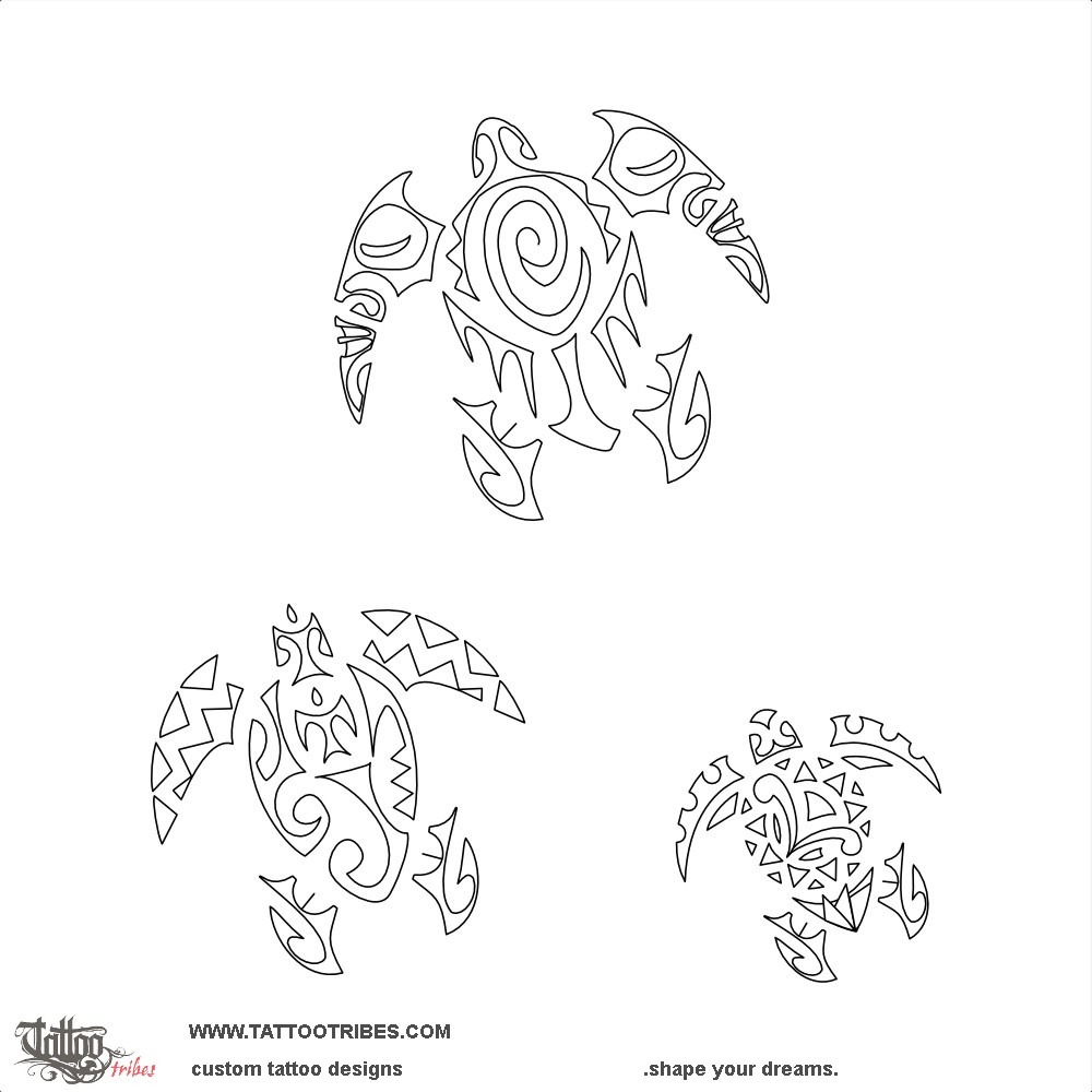 Stencil outline of Lars turtles, Children downloadable hi-res tattoo stencil