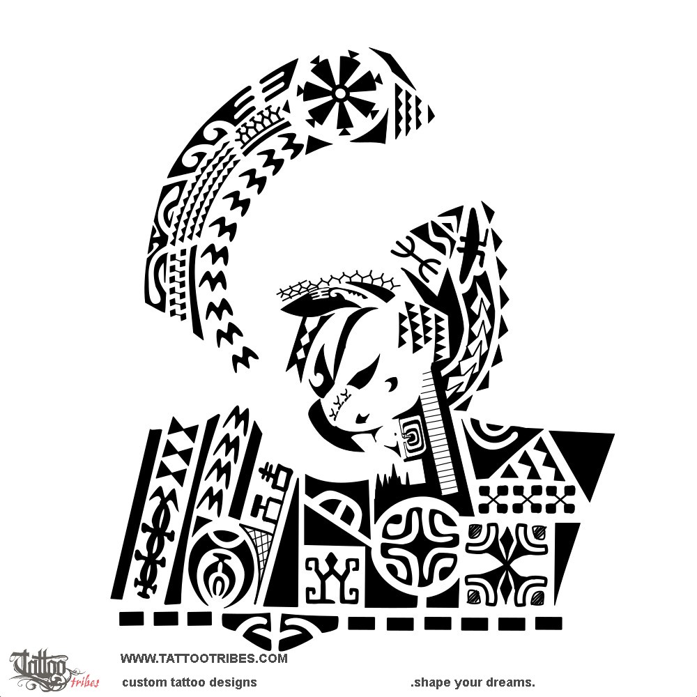 Tattoo image of Ha'a, Culture downloadable hi-res tattoo flash design