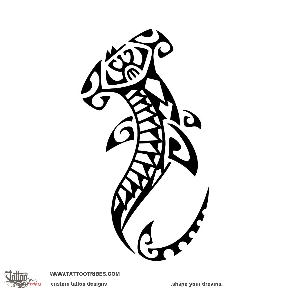 Tattoo image of Manō hae, Fighter downloadable hi-res tattoo flash design