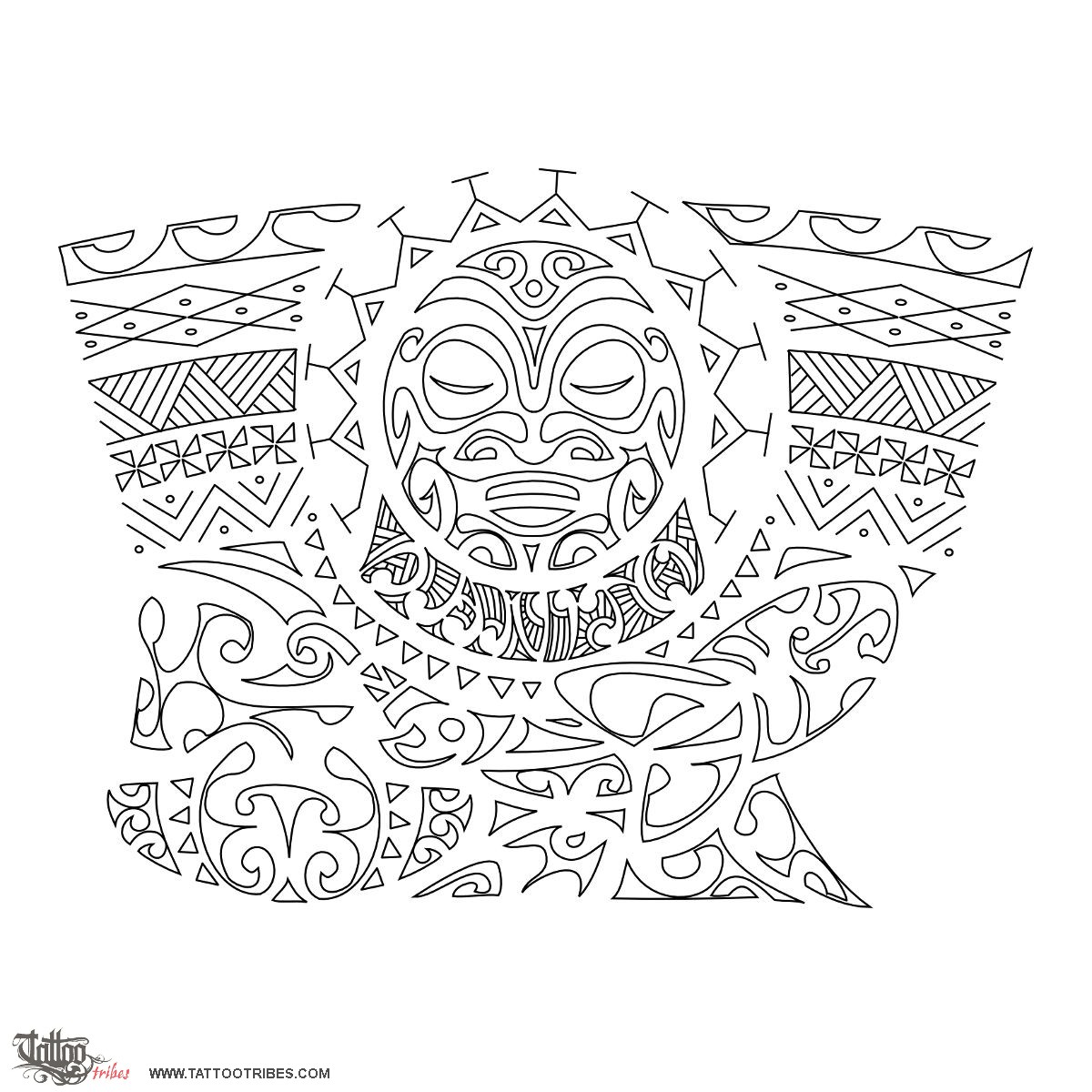 Stencil outline of Life, Travels, home downloadable hi-res tattoo stencil