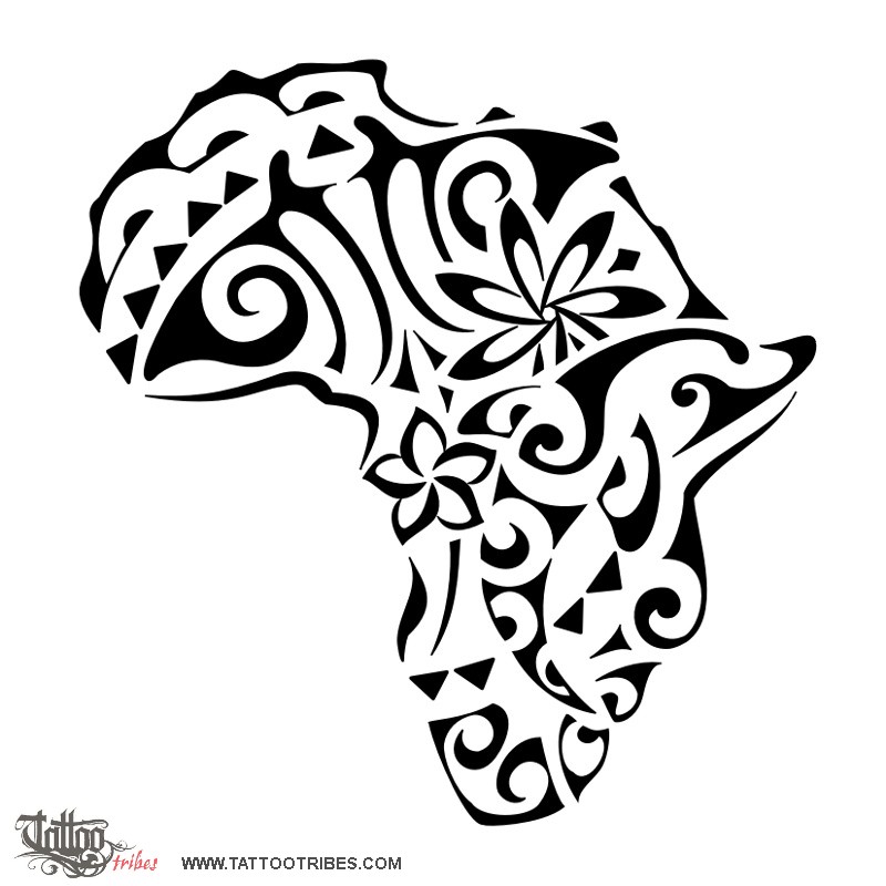 Tattoo image of Africa, Freedom, rebirth downloadable hi-res tattoo flash design