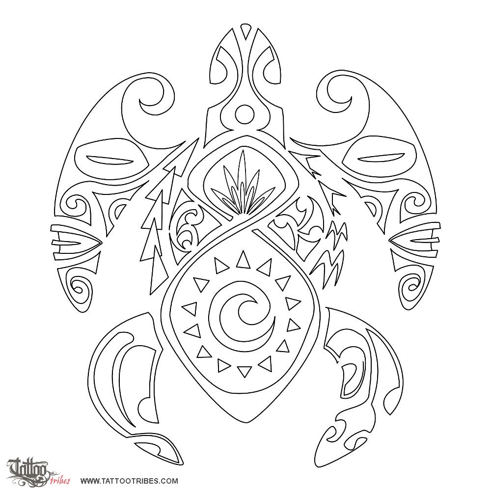 Stencil outline of Kahupeka, Shield downloadable hi-res tattoo stencil