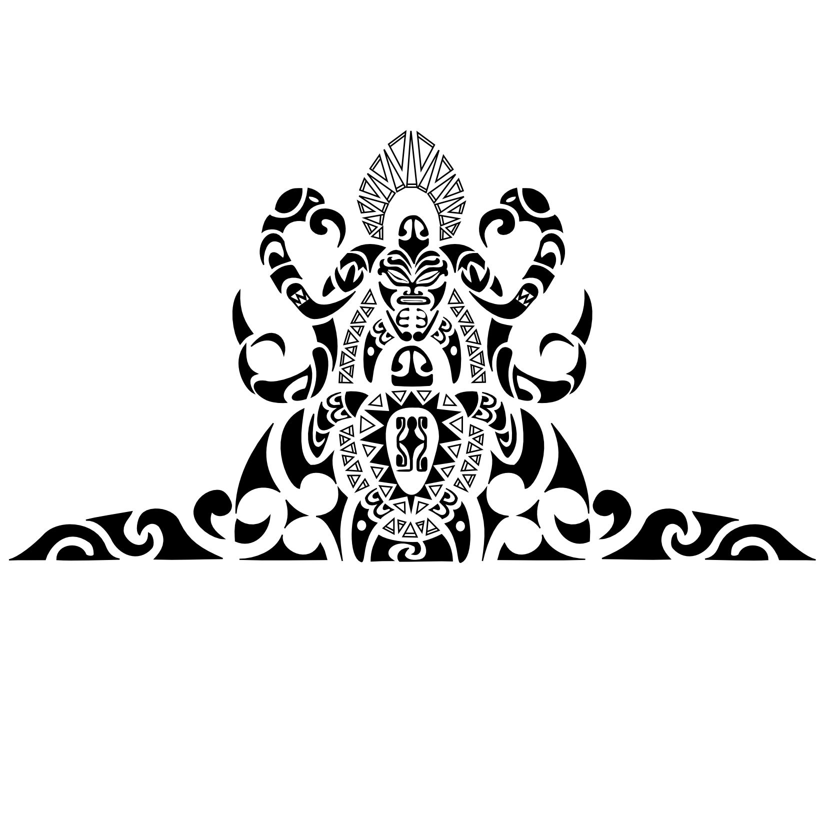 Tattoo image of Maori half sleeve, Birth of an angel downloadable hi-res tattoo flash design