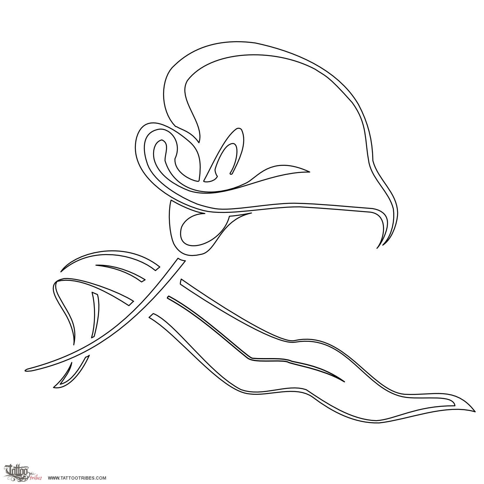 Stencil outline of Calla lily, Elegance, beauty downloadable hi-res tattoo stencil