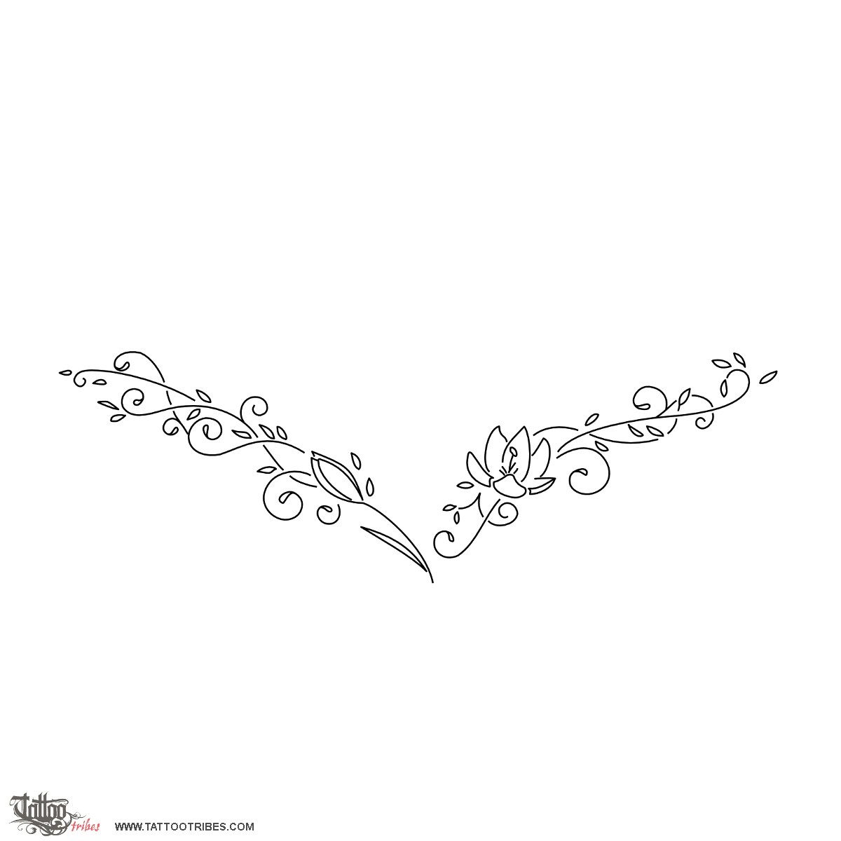 Tattoo image of Joie de vivre, Joy of living, femininity downloadable hi-res tattoo flash design
