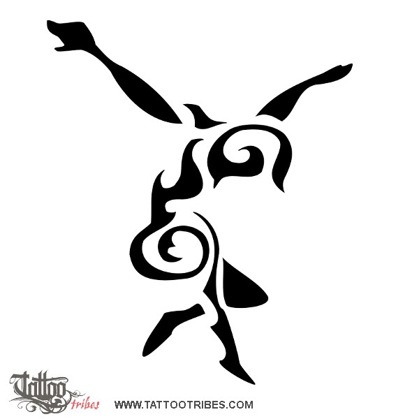 Tattoo image of Fire of dance, Passion, dance downloadable hi-res tattoo flash design