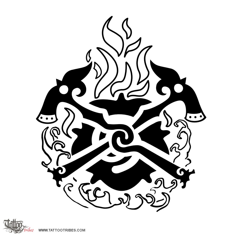 Tattoo image of Firefighters, Union, valiance, protection downloadable hi-res tattoo flash design