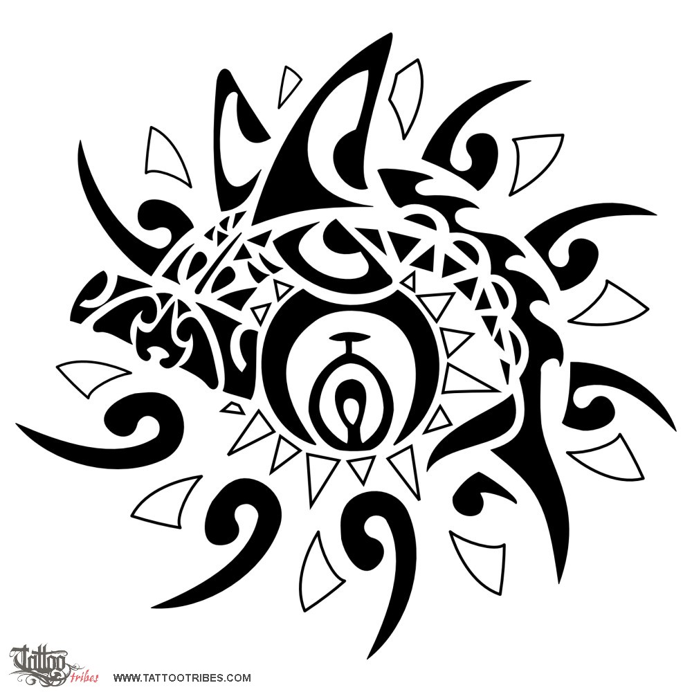Tattoo image of Sun and eye, Power and authority downloadable hi-res tattoo flash design