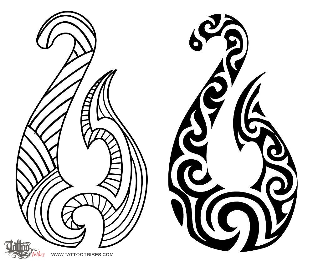 Tattoo image of Hei Matau, Prosperity, determination downloadable hi-res tattoo flash design