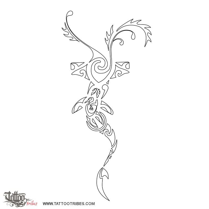 Stencil outline of Manawa, Heart downloadable hi-res tattoo stencil