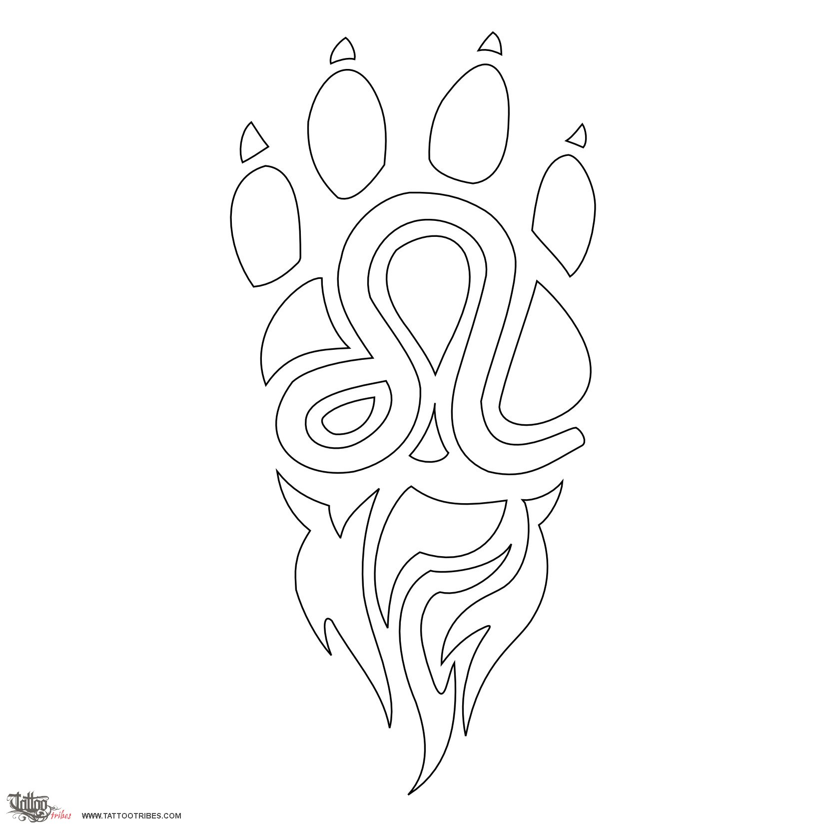 Stencil outline of Sign: lion, Zodiac downloadable hi-res tattoo stencil
