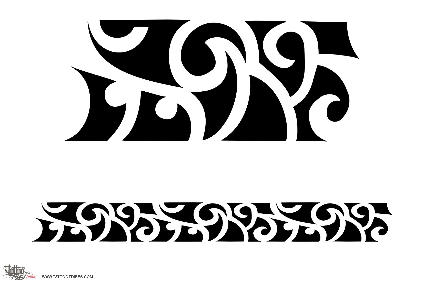 Tattoo image of Maori armband 2 downloadable hi-res tattoo flash design