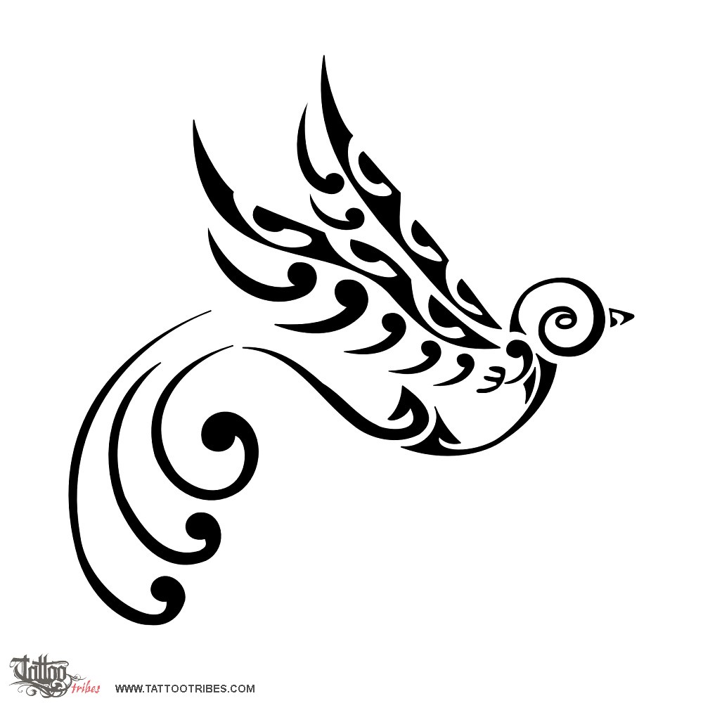 Tattoo image of Swallow, Freedom, protection downloadable hi-res tattoo flash design