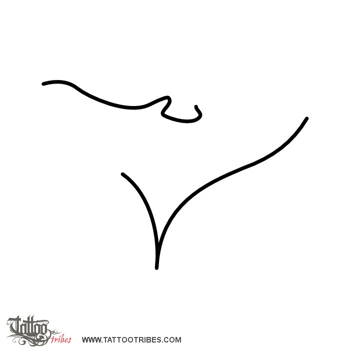 Tattoo image of Minimals - Manta, Freedom, voyage downloadable hi-res tattoo flash design