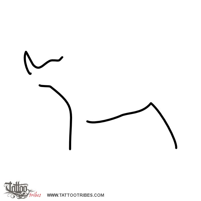 Tattoo image of Minimals - Rhino, Unstoppable downloadable hi-res tattoo flash design
