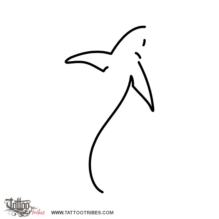 Tattoo image of Minimals - Shark, Adaptability, speed downloadable hi-res tattoo flash design
