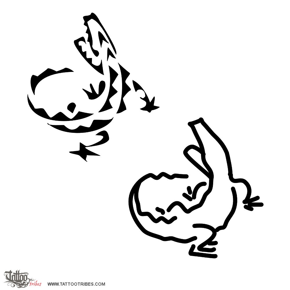 Tattoo image of Alligator, Energy and protection downloadable hi-res tattoo flash design