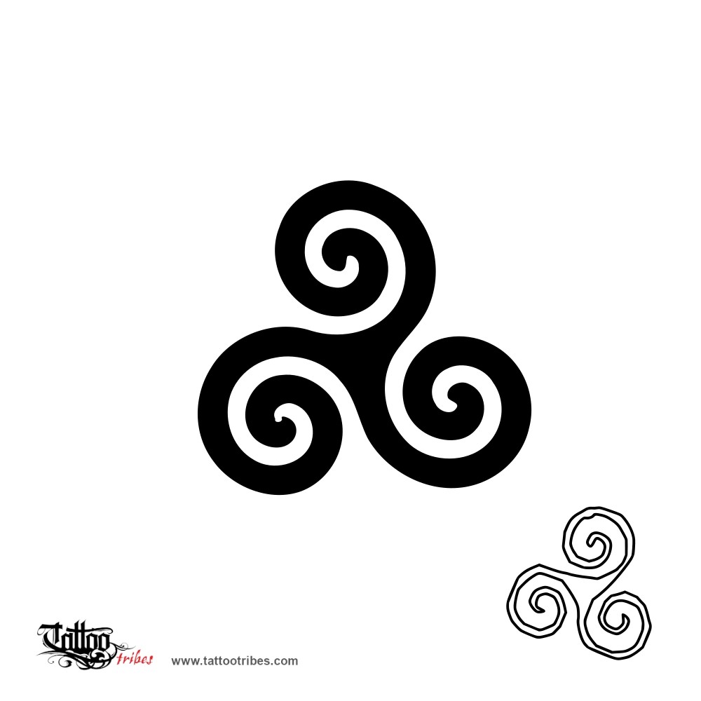Tattoo image of Triskell, Eternity downloadable hi-res tattoo flash design