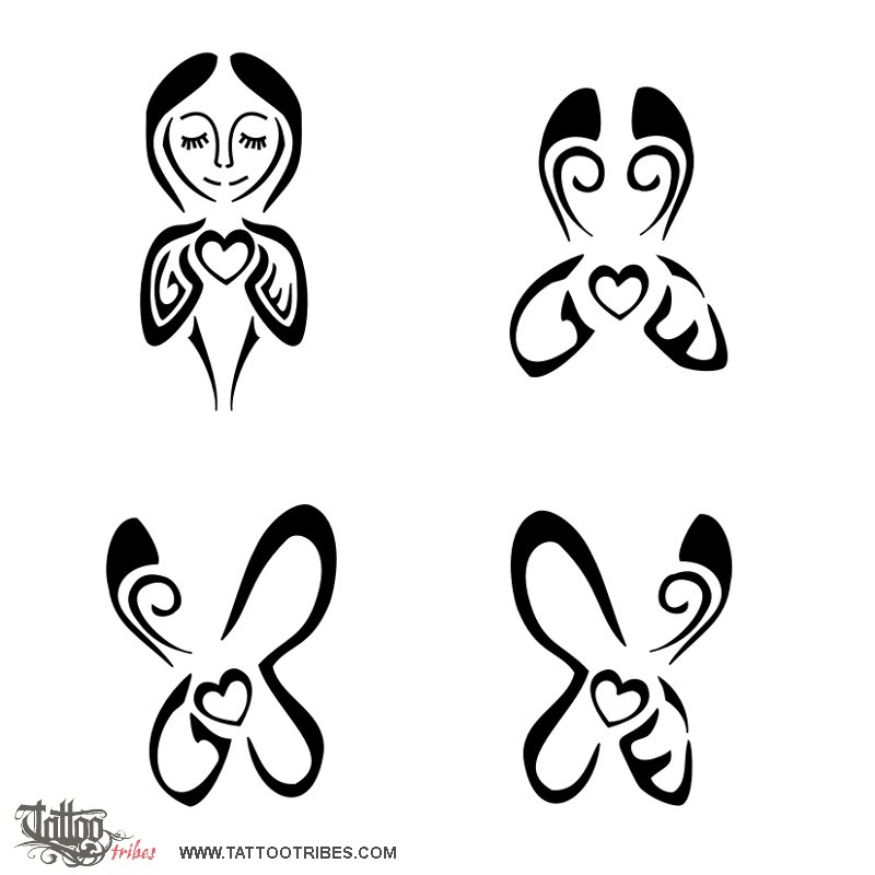 Tattoo image of Twin sisters, Two lives one soul downloadable hi-res tattoo flash design