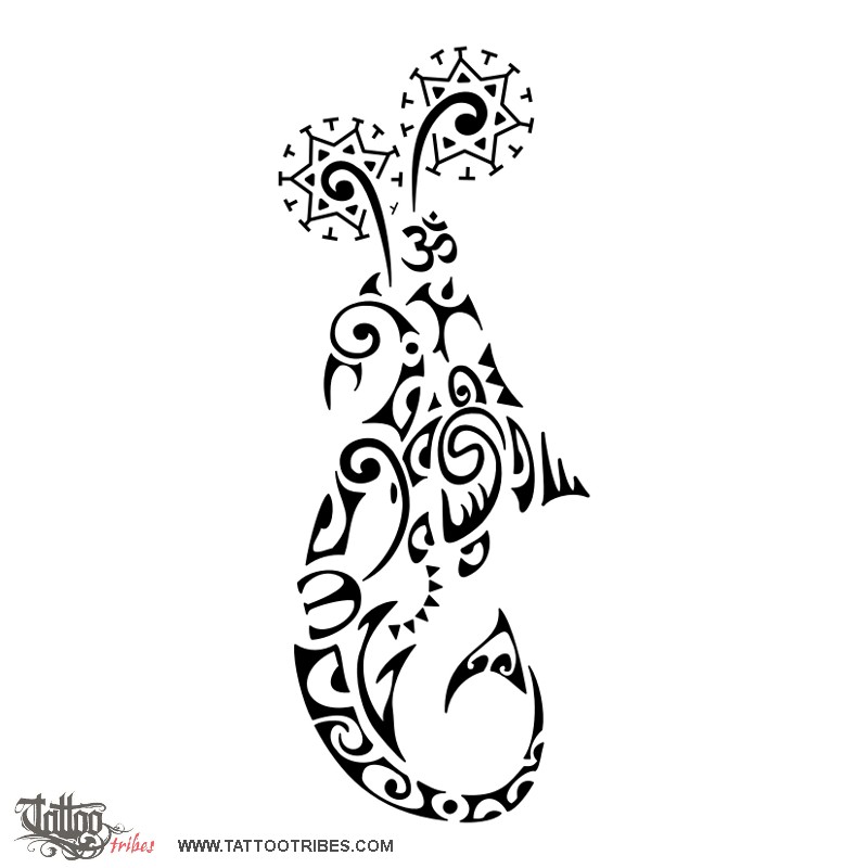 Tattoo image of Ahi tipua, Volcano downloadable hi-res tattoo flash design