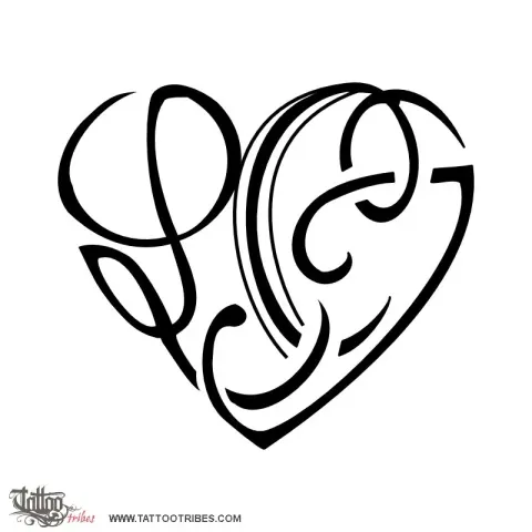 L+C+C+C+J heart