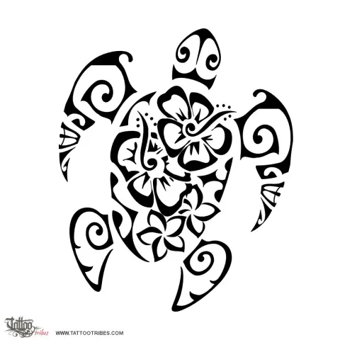 Flowers turtle