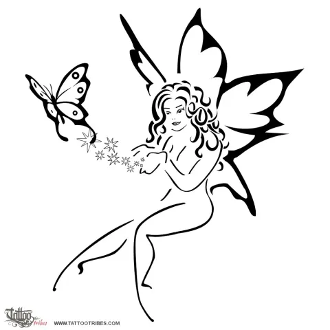 Fairy with butterfly