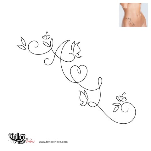 A+L (Committment, union) tattoo design thumbnail