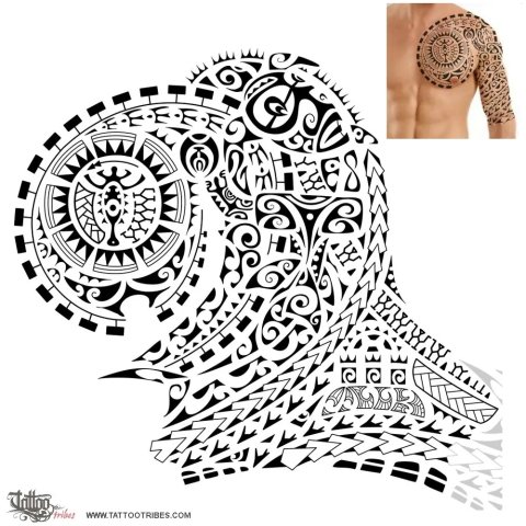 Whakaahu whakamua (Progress, advance) tattoo design thumbnail