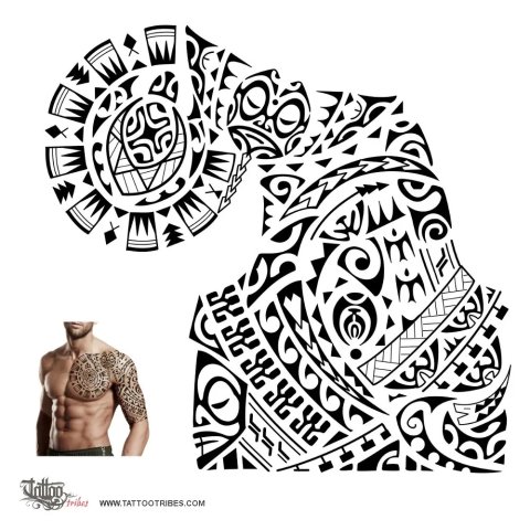 Haerenga (Journey) tattoo design thumbnail