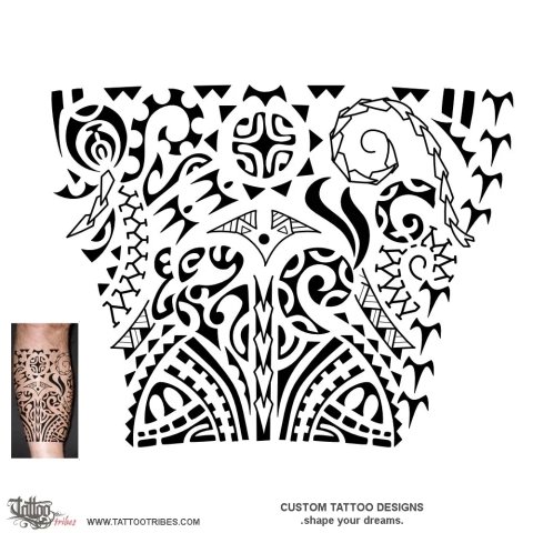 Poutiriao (Spiritual guardian) tattoo design thumbnail