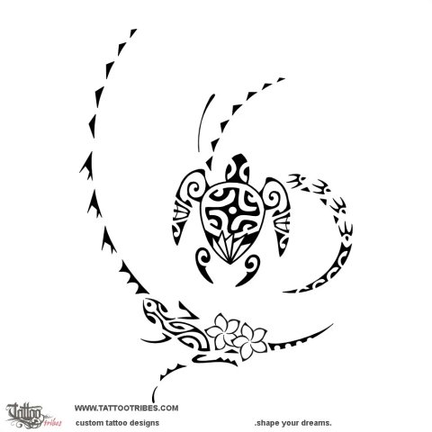 'Utuāfare. (Family home) tattoo design thumbnail