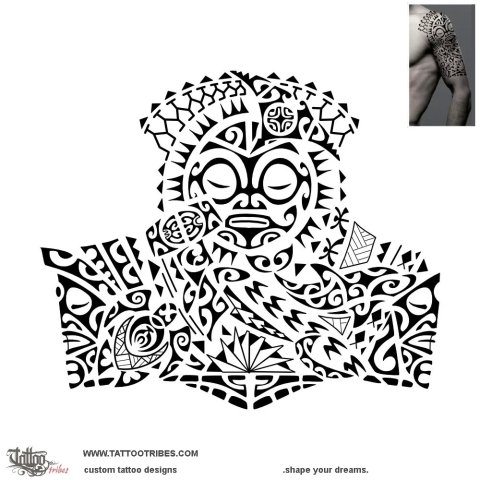 Hira (Importance, abundance) tattoo design thumbnail