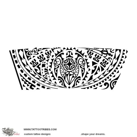 Ahomaoro (Long life, perseverance) tattoo design thumbnail