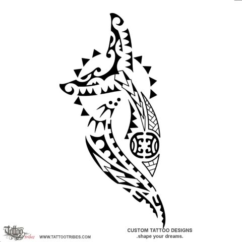 Parāoa (Sperm whale) tattoo design thumbnail