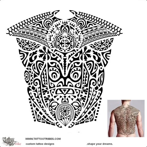 Mata hoata (Brilliant eyes) tattoo design thumbnail