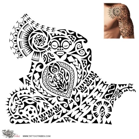 Kohara (Be passionate) tattoo design thumbnail