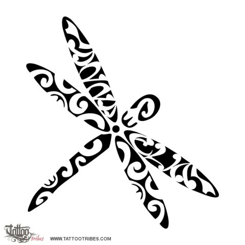 Kapowai (Dragonfly) tattoo design thumbnail