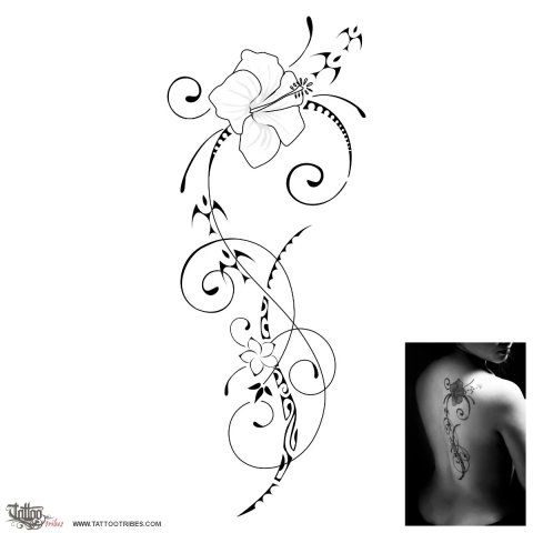 Ātaahua (Beauty) tattoo design thumbnail