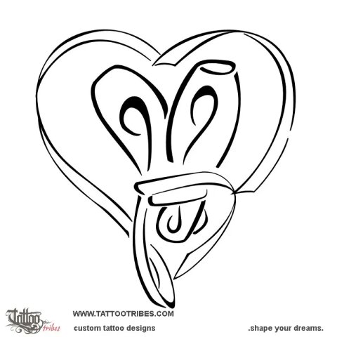 Pointe shoes (Love for dance) tattoo design thumbnail