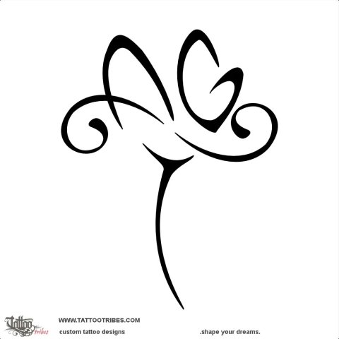 Lotus flower (A+G) tattoo design thumbnail