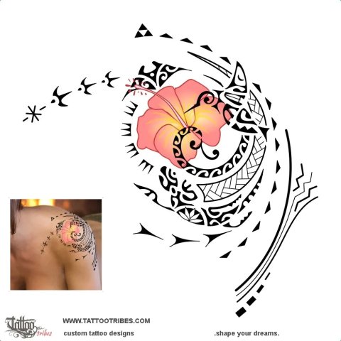 Ame (Soul) tattoo design thumbnail