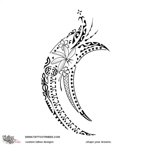 Fa'aruperupe (Blooming) tattoo design thumbnail