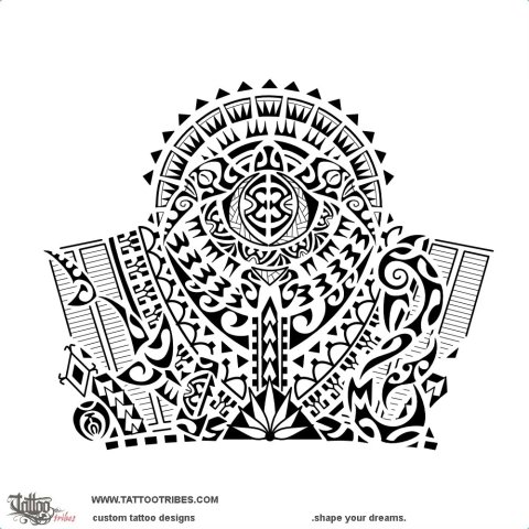 Herenga (tie, committment) tattoo design thumbnail