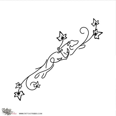 Greyhound (Loyalty) tattoo design thumbnail