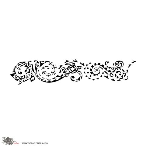 Ngaru (Waves) tattoo design thumbnail